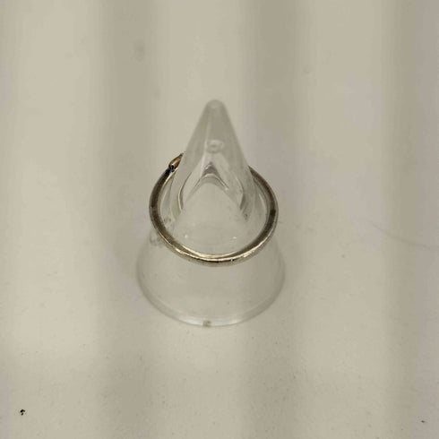 ヨンドシー 4℃ SILVER K10刻印 ストーンデザイン ピンキーリング レディース  6号